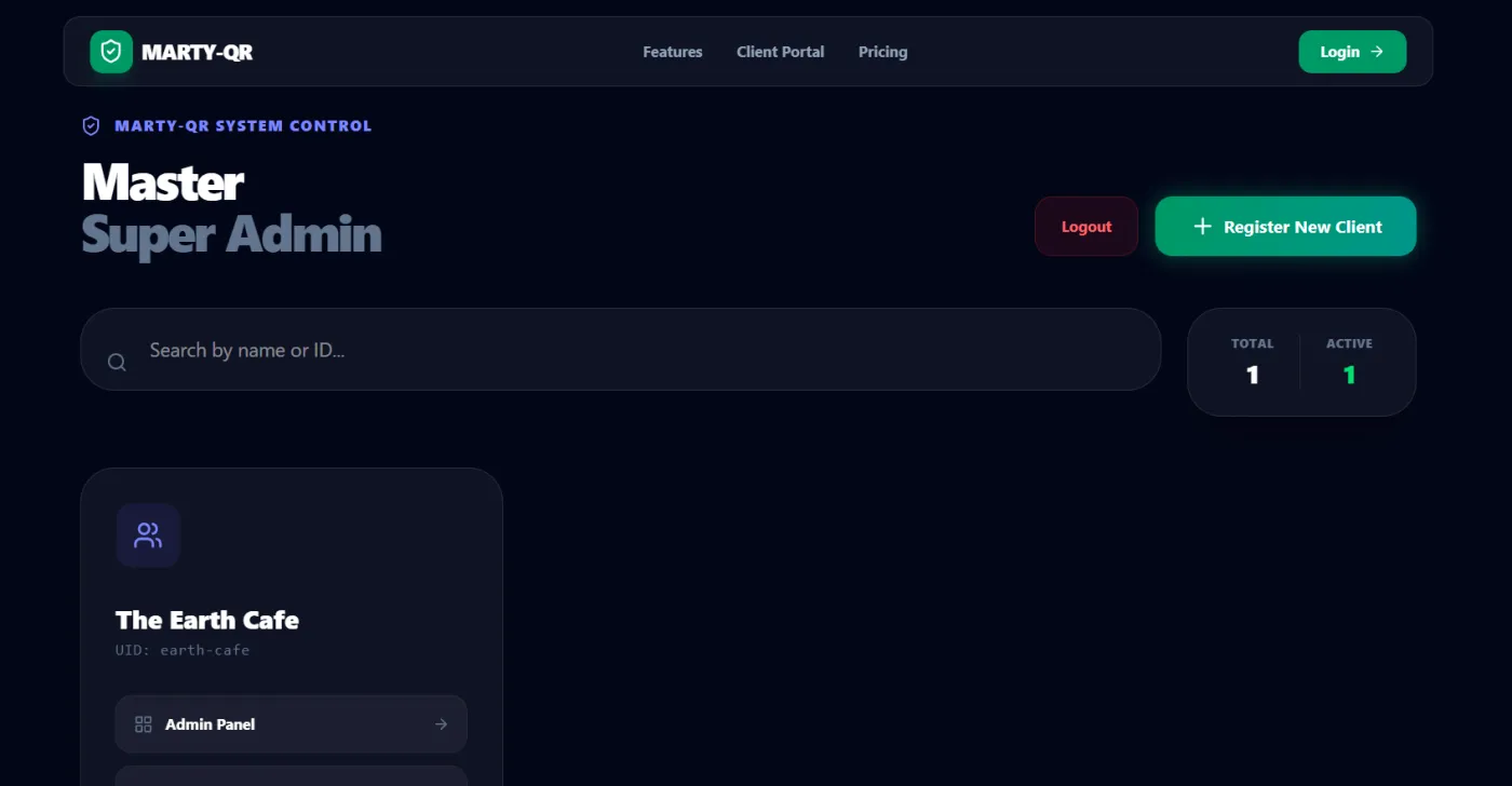 Marty-QR client portal for managing online reputation and feedback
